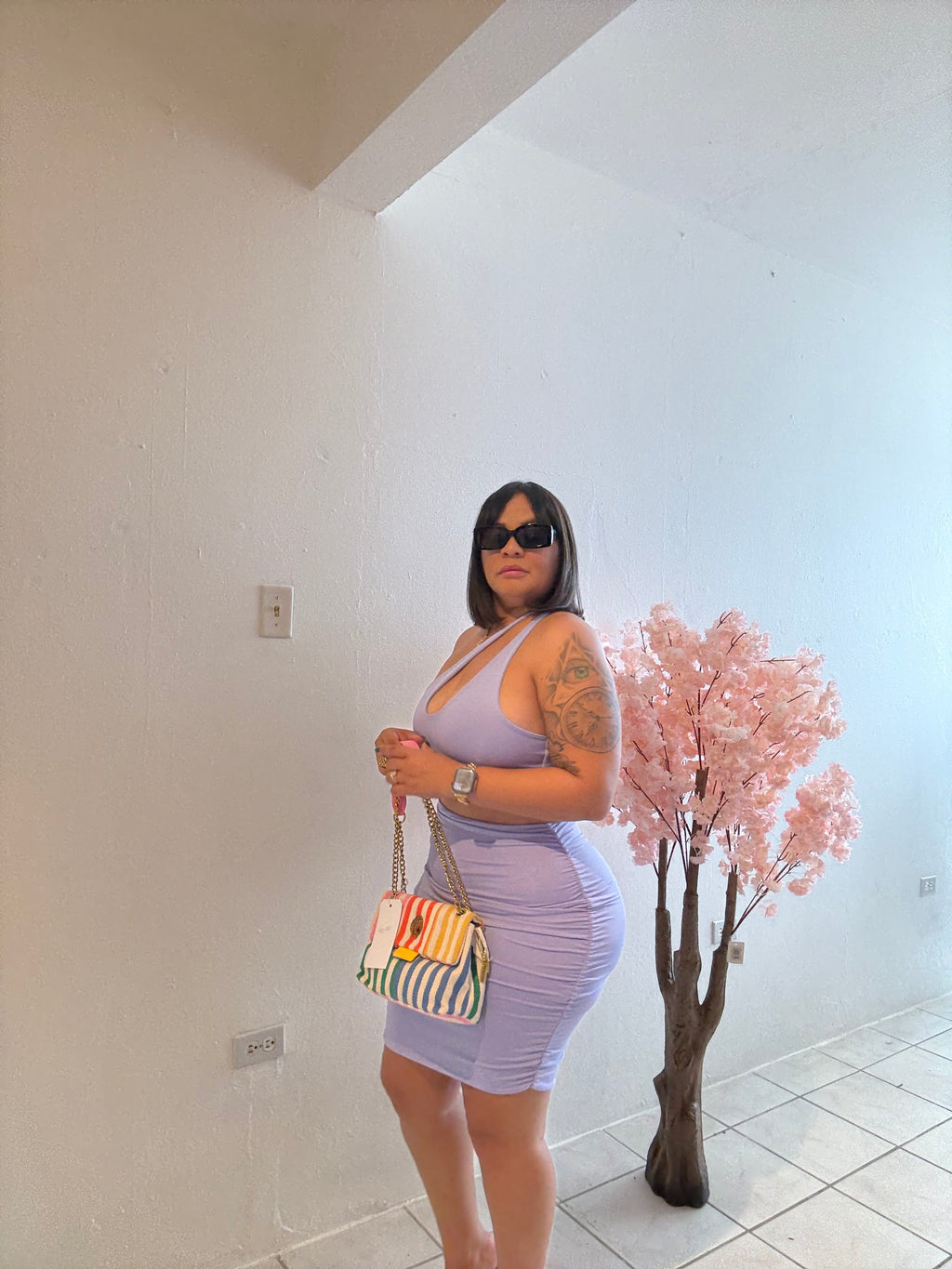 Traje Corto Lila
