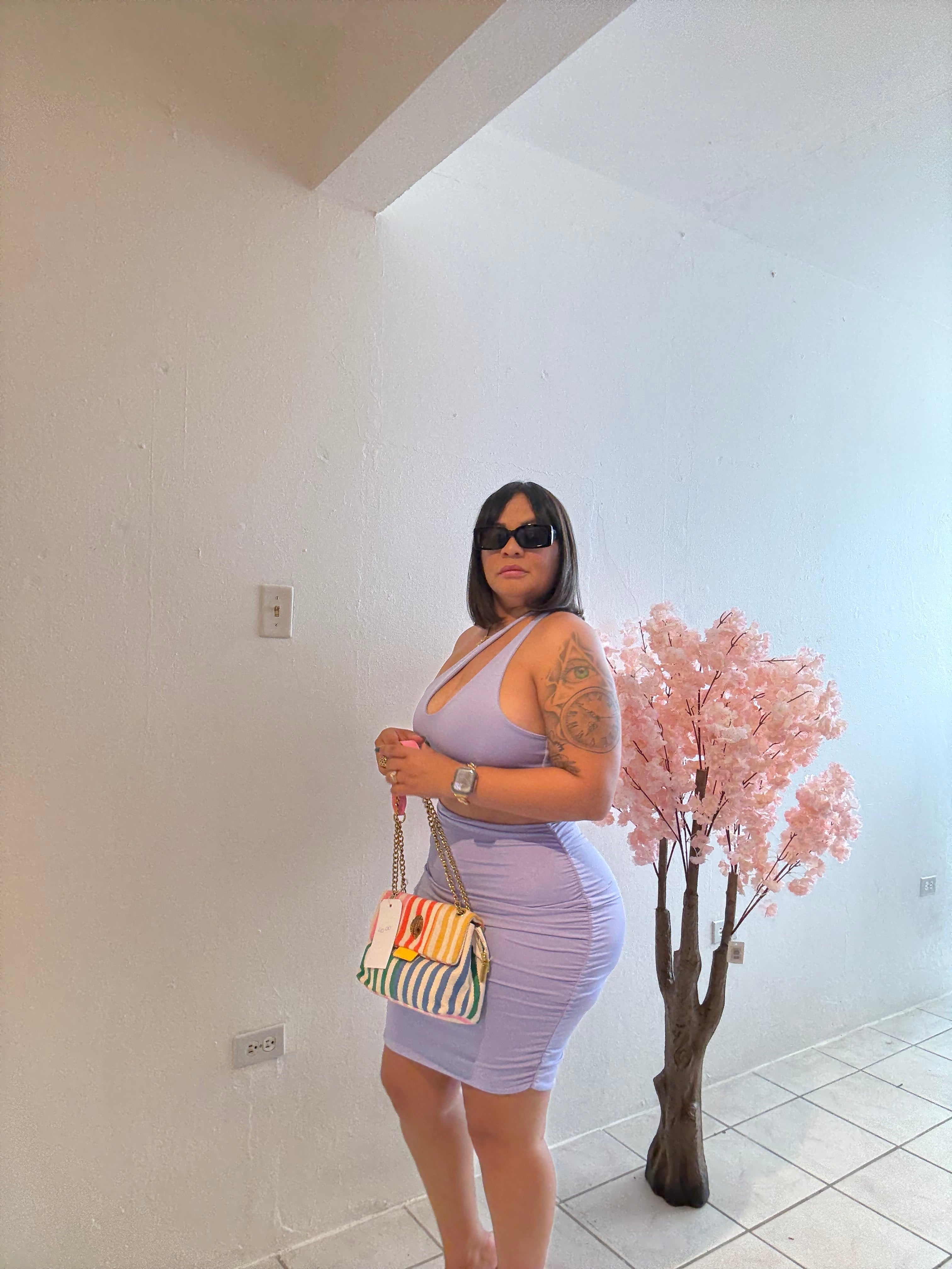 Traje Corto Lila